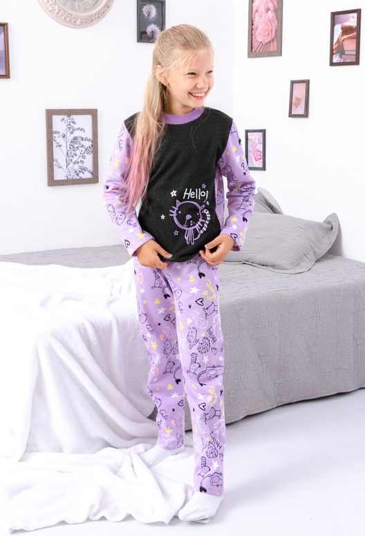 Pajama Set (Girls), 6076-024-33-5-Н HC p-9562