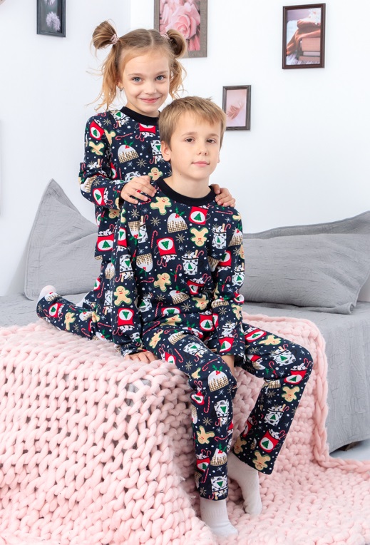 Sleepwear (unisex) New Year “Family look”, 6076 HC p-7481