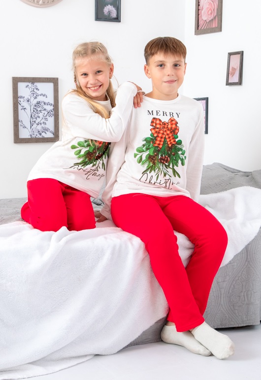 Sleepwear (unisex) “Family look”, winter, 6076-F HC p-12556