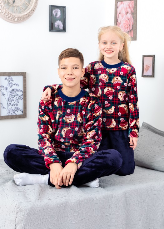 Sleepwear (unisex) “Family look”, winter, 6079-F HC p-12655