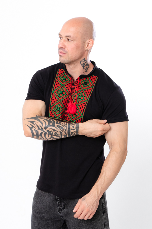 Embroidered shirt (men), 8606-015-22-1 HC p-15002